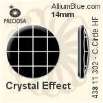 Preciosa プレシオサ MC マシーンカットChessboard Circle Flat-Back Hot-Fix Stone (438 11 302) 10mm - カラー