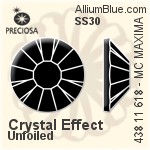 Preciosa MC Chaton Rose MAXIMA Flat-Back Stone (438 11 618) SS30 - Color (Coated) With Dura™ Foiling