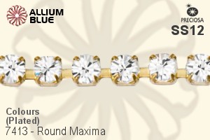 Preciosa Round Maxima Cupchain (7413 3002), Plated, With Stones in PP24 - Colours - Haga Click en la Imagen para Cerrar