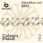 Preciosa Round Maxima Cupchain (7413 3002), Plated, With Stones in PP24 - Colours