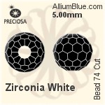 Preciosa Bead 74 Cut (B74C) 4.00mm - Zirconia Pink