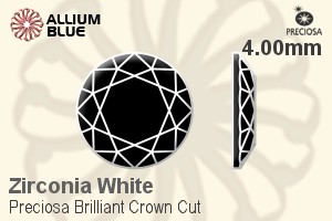 プレシオサ Brilliant Crown (BCC) 4mm - キュービックジルコニア - ウインドウを閉じる