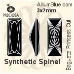 Preciosa Baguette Princess (BPC) 3x2mm - Synthetic Spinel