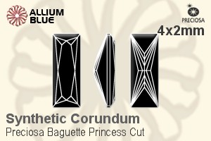プレシオサ Baguette Princess (BPC) 4x2mm - Synthetic Corundum - ウインドウを閉じる