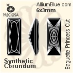 プレシオサ Baguette Princess (BPC) 6x3mm - Synthetic Corundum