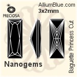 Preciosa Baguette Princess (BPC) 3x2mm - Nanogems