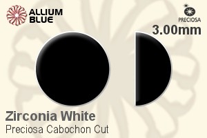 Preciosa Cabochon (CBC) 3mm - Cubic Zirconia - 关闭视窗 >> 可点击图片