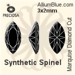Preciosa Marquise Diamond (MDC) 4x2mm - Cubic Zirconia