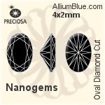 プレシオサ Oval Diamond (ODC) 4x2mm - Nanogems