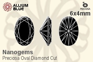 プレシオサ Oval Diamond (ODC) 6x4mm - Nanogems