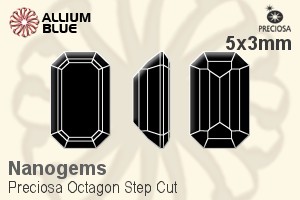 Preciosa Octagon Step (OSC) 5x3mm - Nanogems