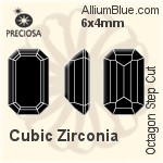 Preciosa Octagon Step (OSC) 6x4mm - Synthetic Corundum
