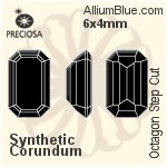 プレシオサ Octagon Step (OSC) 6x4mm - Synthetic Corundum