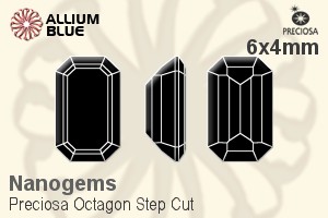 Preciosa Octagon Step (OSC) 6x4mm - Nanogems