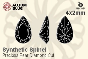 プレシオサ Pear Diamond (PDC) 4x2mm - Synthetic Spinel