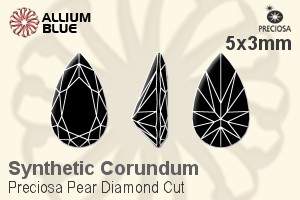 Preciosa Pear Diamond (PDC) 5x3mm - Synthetic Corundum - Haga Click en la Imagen para Cerrar
