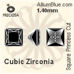 Preciosa Square Princess (SPC) 1.4mm - Cubic Zirconia