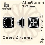 Preciosa Square Princess (SPC) 2.5mm - Synthetic Spinel
