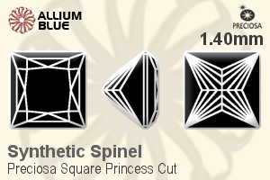 Preciosa Square Princess (SPC) 1.4mm - Synthetic Spinel - Click Image to Close