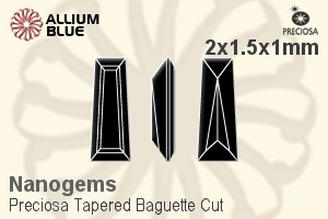 プレシオサ Tapered Baguette (TBC) 2x1.5x1mm - Nanogems