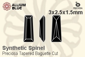 プレシオサ Tapered Baguette (TBC) 3x2.5x1.5mm - Synthetic Spinel