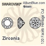 施华洛世奇 Zirconia 圆形 120 Facets 切工 (SG120FCHC) 8mm - Zirconia