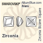施华洛世奇 Zirconia Bizarre 正方形 切工 (SGBZSQ) 6mm - Zirconia