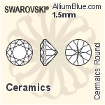 施華洛世奇 陶瓷 圓形 顏色 Brilliance 切工 (SGCRDCBC) 3mm - 陶瓷