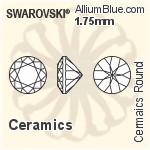 施華洛世奇 陶瓷 圓形 顏色 Brilliance 切工 (SGCRDCBC) 2mm - 陶瓷