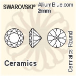 スワロフスキー セラミックス ラウンド カラー Brilliance カット (SGCRDCBC) 7mm - セラミックス