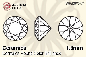 スワロフスキー セラミックス ラウンド カラー Brilliance カット (SGCRDCBC) 1.8mm - セラミックス - ウインドウを閉じる