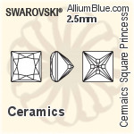 Swarovski Ceramics Square Princess Color Brilliance Cut (SGCSQPCBC) 2mm - Ceramics