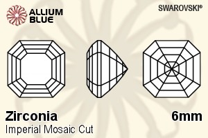 Swarovski Zirconia Octagon Imperial Mosaic Cut (SGIPMC) 6mm - Zirconia - Haga Click en la Imagen para Cerrar