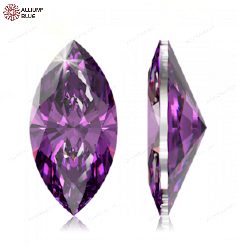 SWAROVSKI GEMS Cubic Zirconia Marquise Pure Brilliance Fancy Purple 5.00x2.50MM normal +/- FQ 0.100