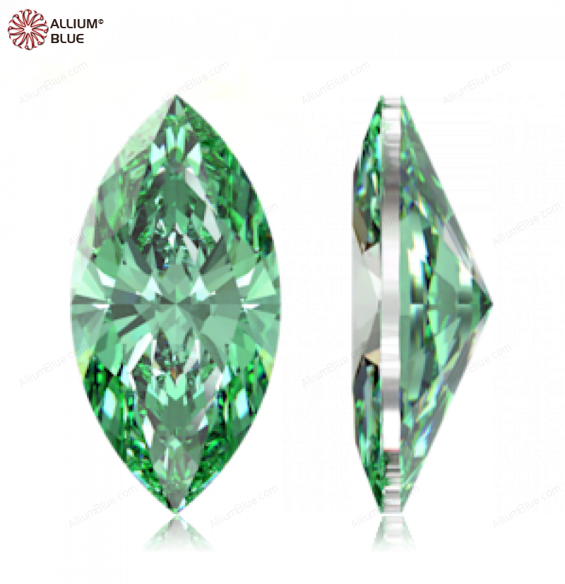 SWAROVSKI GEMS Cubic Zirconia Marquise Pure Brilliance Fancy Light Green 4.00x2.00MM normal +/- FQ 0.100