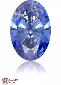 SWAROVSKI GEMS Cubic Zirconia Oval Pure Brilliance Fancy Blue 6.00x4.00MM normal +/- FQ 0.070