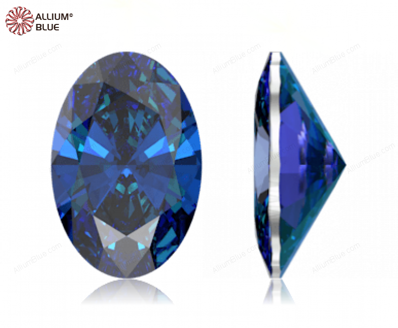 SWAROVSKI GEMS Cubic Zirconia Oval Pure Brilliance Rainbow Blue 3.00x2.00MM normal +/- FQ 0.100