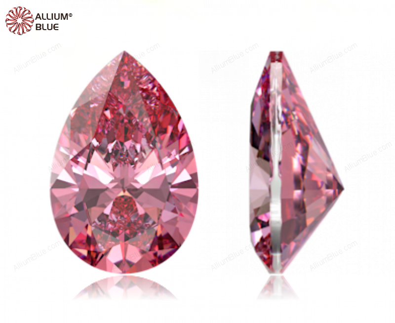 SWAROVSKI GEMS Cubic Zirconia Pear Pure Brilliance Fancy Pink 6.00x4.00MM normal +/- FQ 0.070