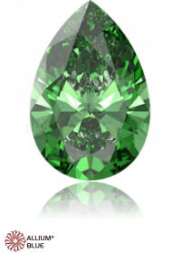 SWAROVSKI GEMS Cubic Zirconia Pear Pure Brilliance Fancy Green 7.00x5.00MM normal +/- FQ 0.040