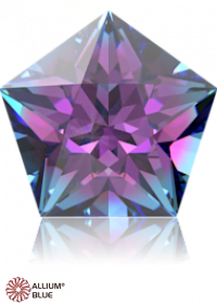 SWAROVSKI GEMS Cubic Zirconia Pentagon Star Purple-Aqua (OM) 5.00x5.00MM normal +/- FQ 0.080
