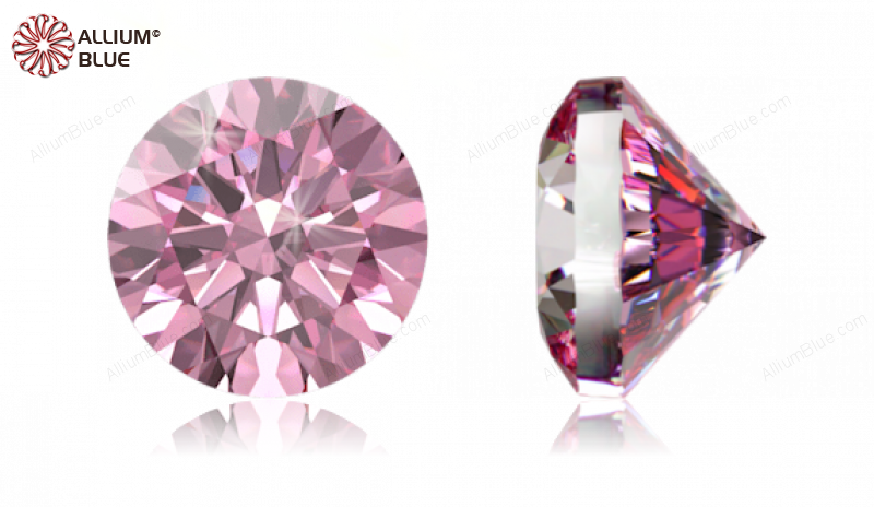 SWAROVSKI GEMS Cubic Zirconia Round Pure Brilliance Purplish Pink 1.00MM normal +/- FQ 1.000