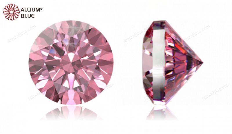 SWAROVSKI GEMS Cubic Zirconia Round Pure Brilliance Fancy Pink 1.10MM normal +/- FQ 1.000