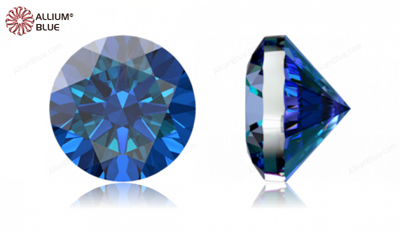 SWAROVSKI GEMS Cubic Zirconia Round Pure Brilliance Rainbow Blue 1.30MM normal +/- FQ 1.000