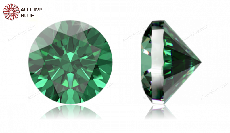 SWAROVSKI GEMS Cubic Zirconia Round Pure Brilliance Green 5.00MM normal +/- FQ 0.080