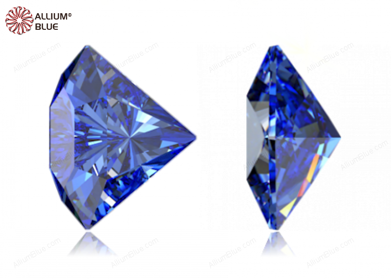 SWAROVSKI GEMS Cubic Zirconia Freeform Side View Fancy Blue 7.50x6.00MM normal +/- FQ 0.035