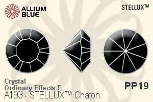 STELLUX Chaton (A193) PP19 - Crystal (Ordinary Effects) With Gold Foiling
