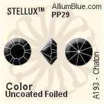 スワロフスキー STELLUX チャトン (A193) PP28 - カラー（コーティングなし）