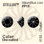 スワロフスキー STELLUX チャトン (A193) PP19 - カラー（コーティングなし）