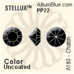 スワロフスキー STELLUX チャトン (A193) PP22 - カラー（コーティングなし）