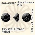 Swarovski XILION Chaton (1028) PP13 - Clear Crystal With Platinum Foiling
